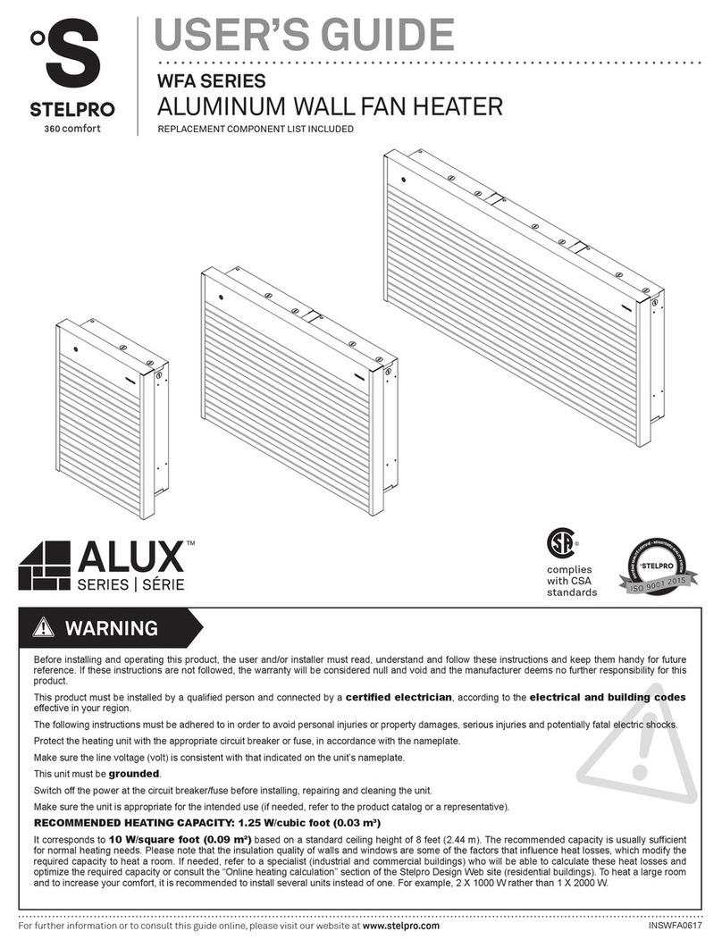 Stelpro WFA1502 user guide