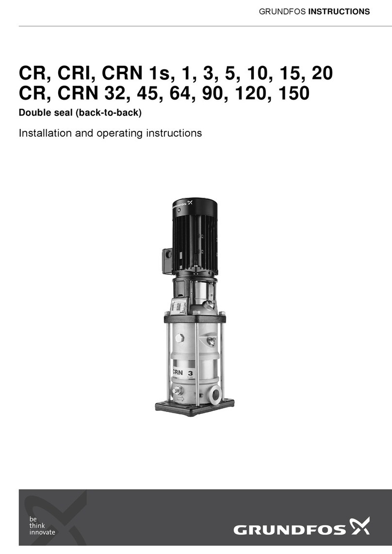 Grundfos CR Installation and operating instructions