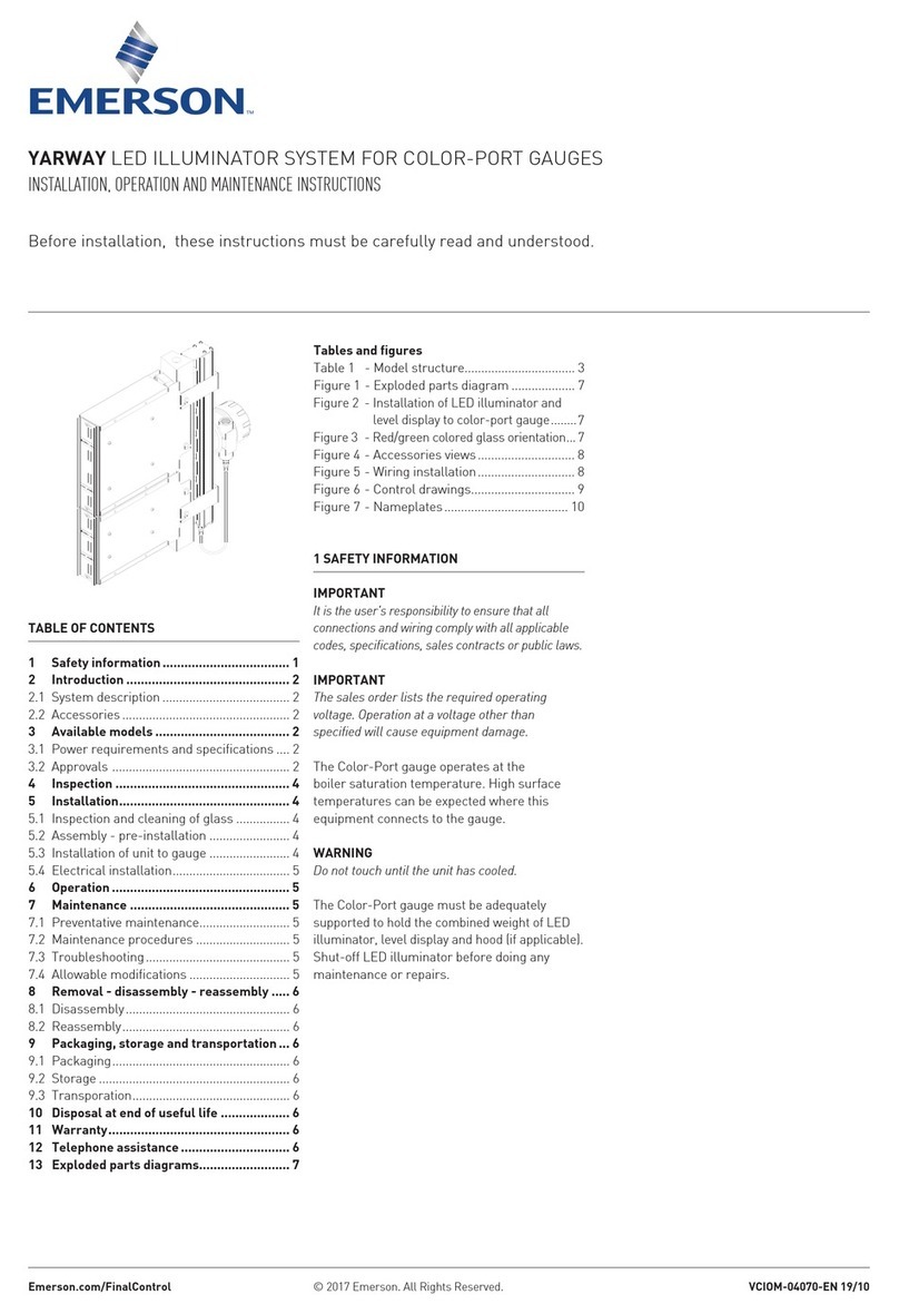 Emerson YARWAY ILCP Series Manual