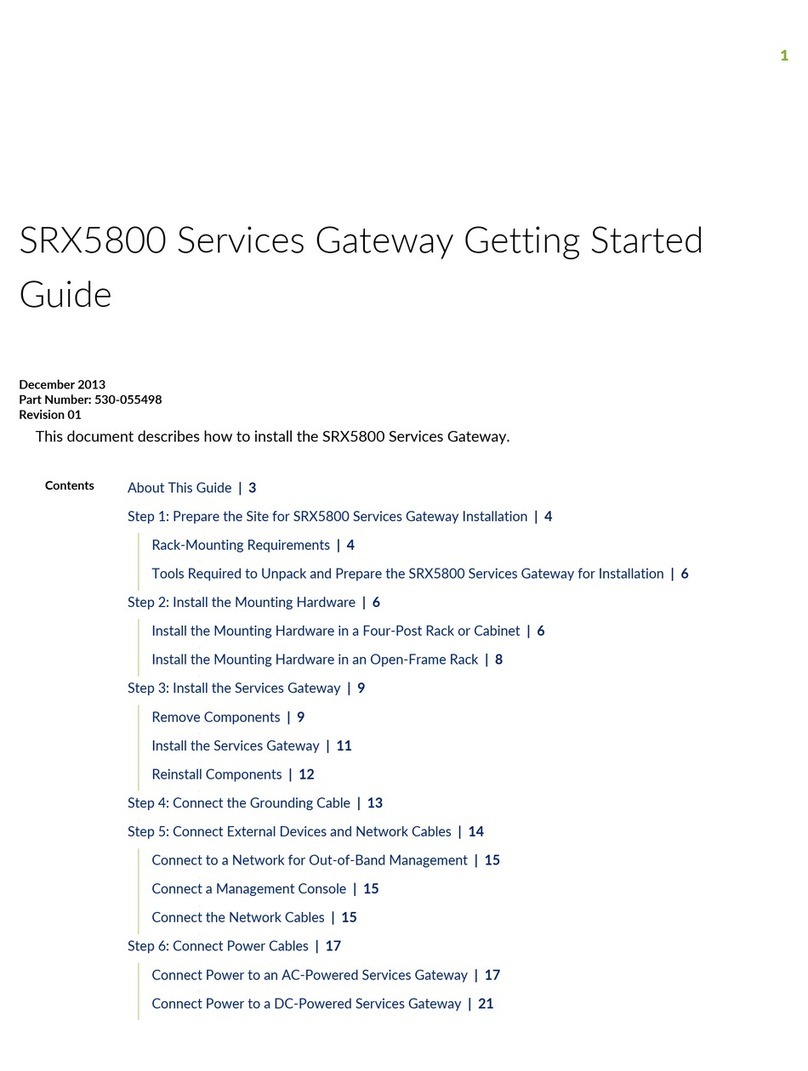Juniper SRX 5800 User manual