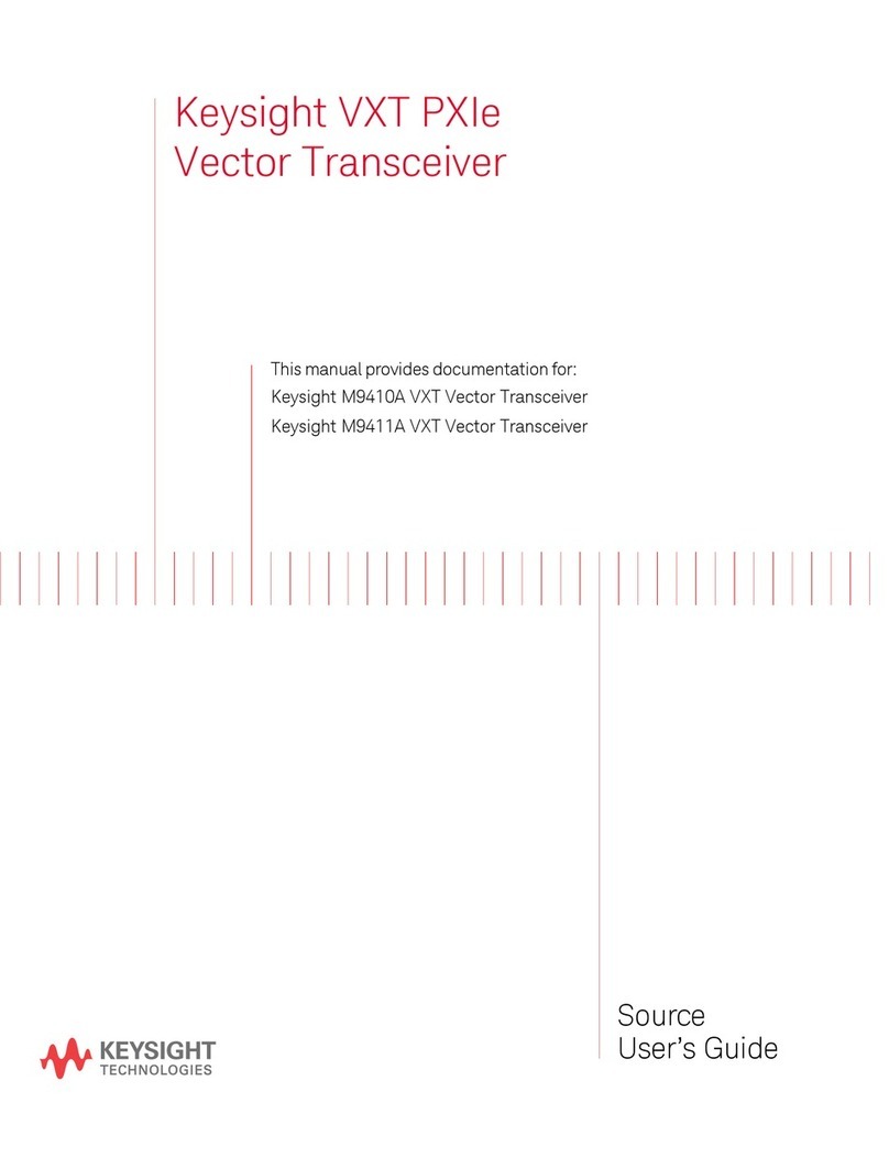 Keysight Technologies Keysight VXT PXIe Series User manual