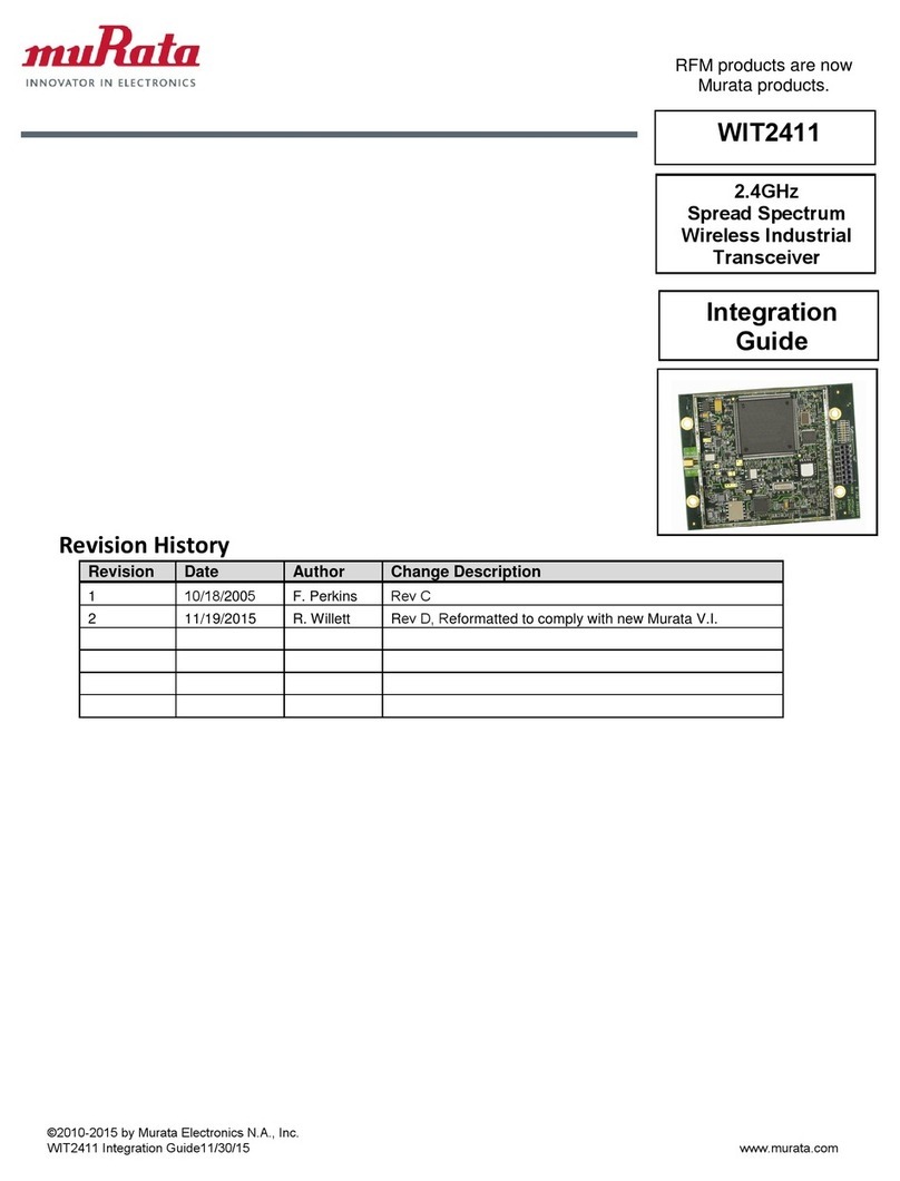 Murata WIT2411 Quick setup guide