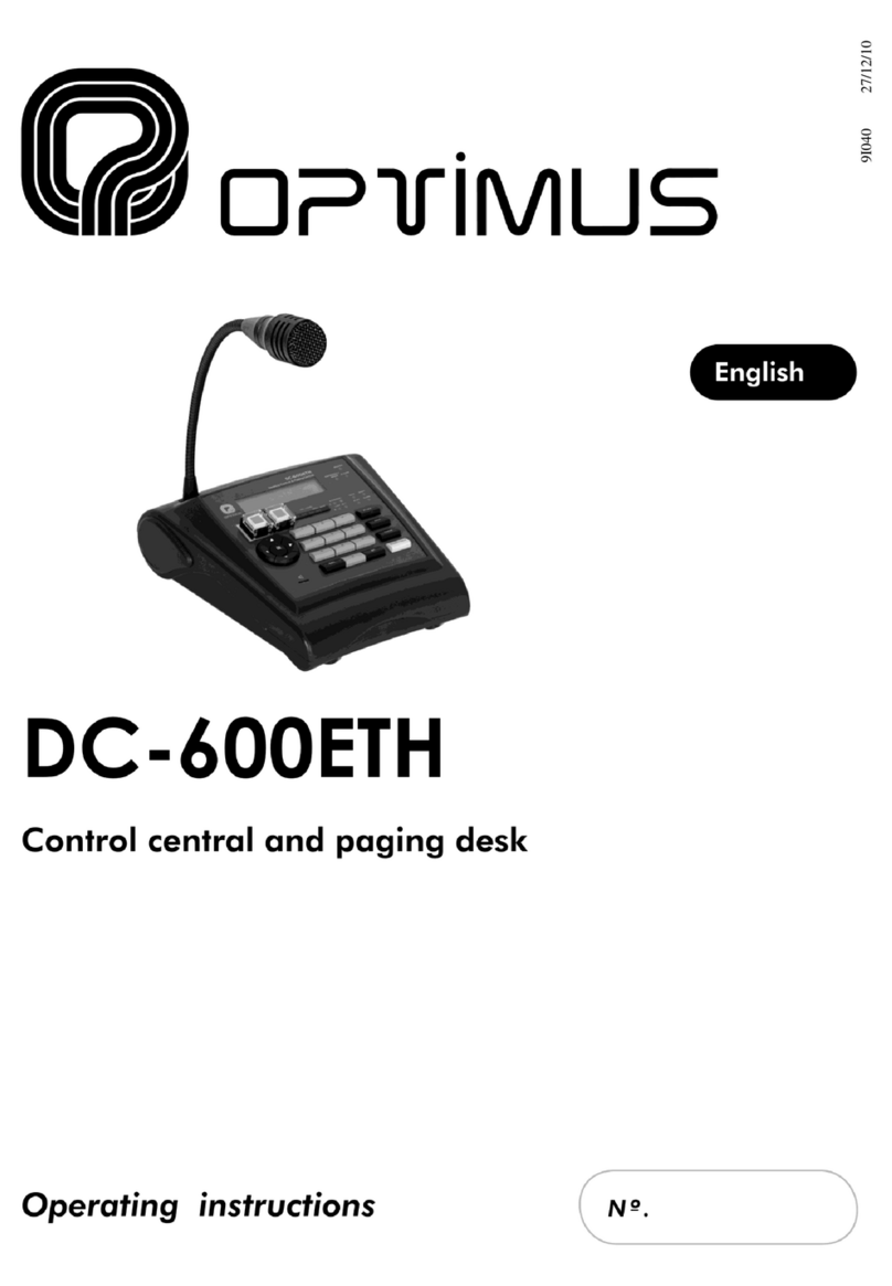 Optimus DC-600ETH operating instructions