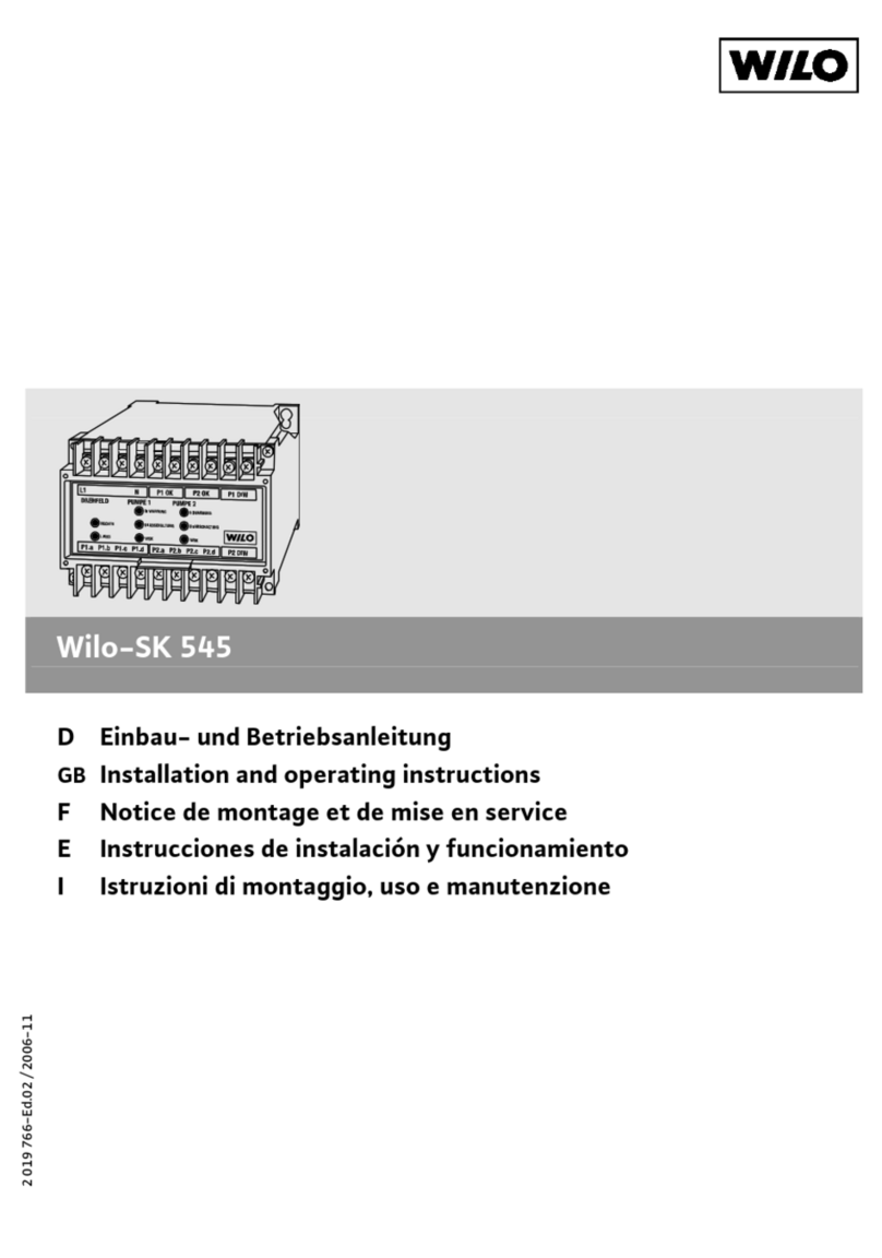 Wilo SK-545 Installation and operating instructions