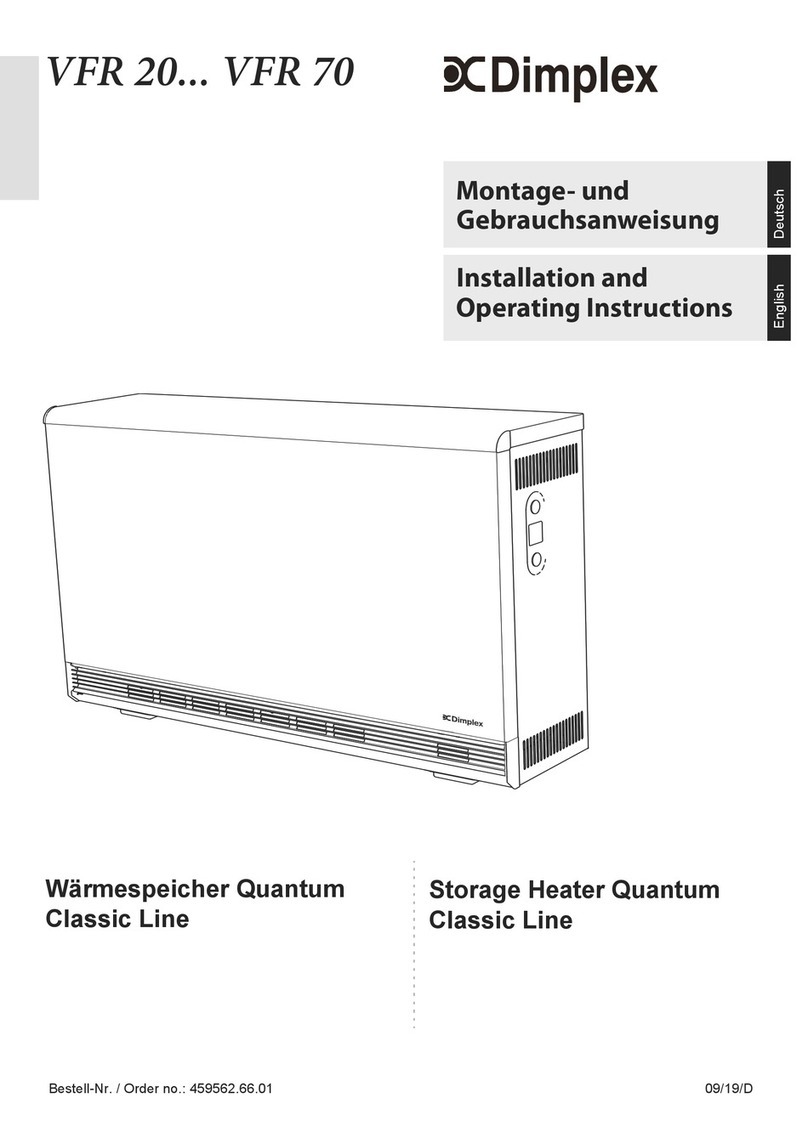 Dimplex Quantum Classic Series Installation and operating instructions