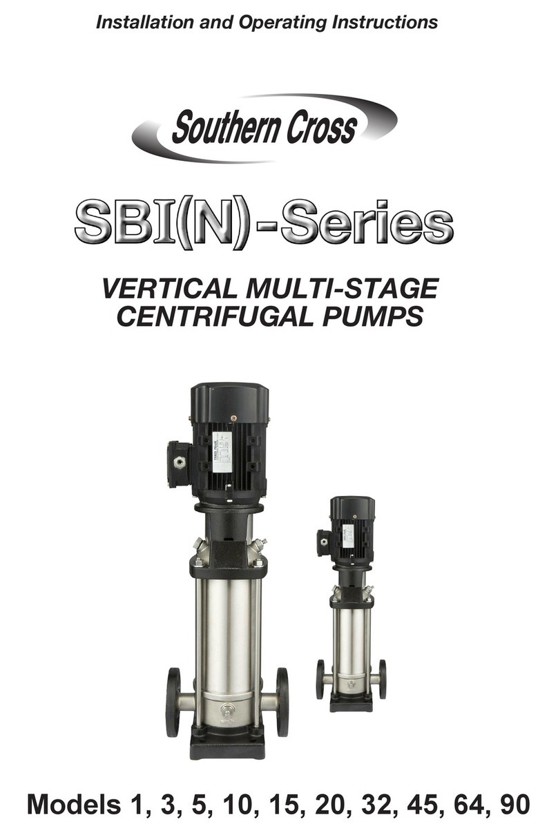 Southern Cross SBI Series Installation and operating instructions
