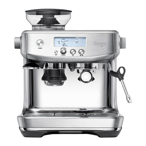 Sage the Barista Pro SES878 User manual