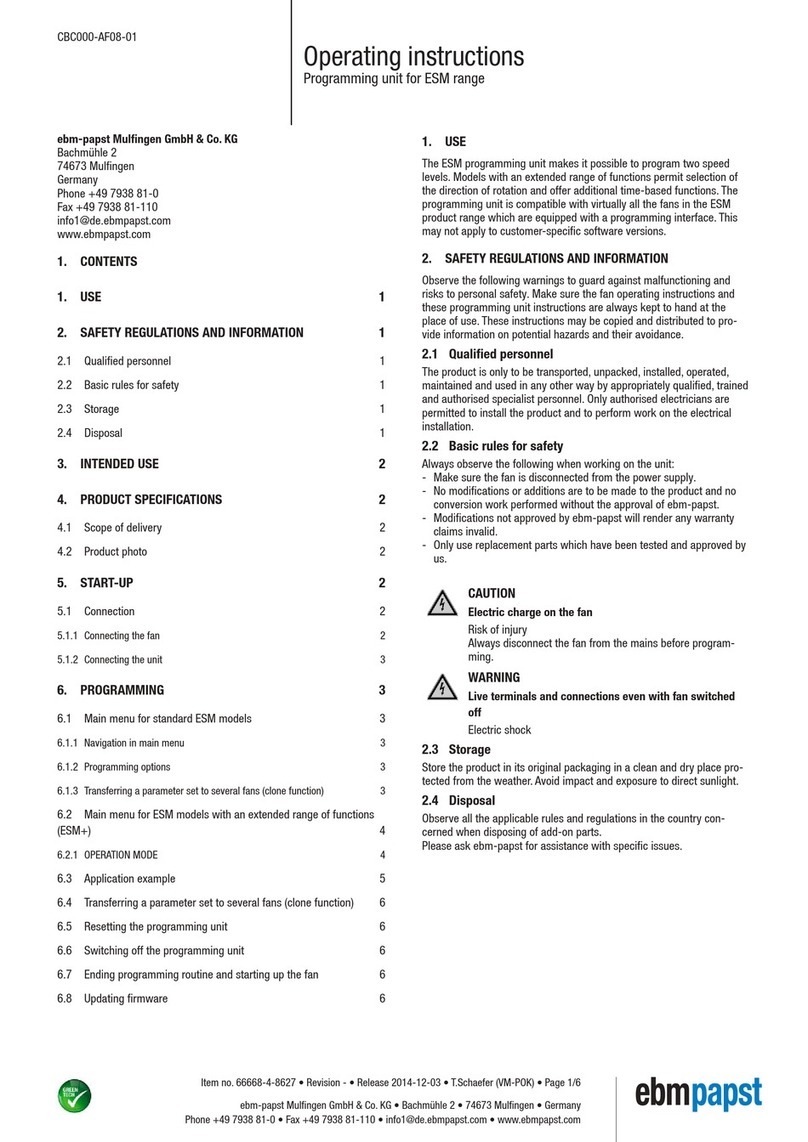 Ebmpapst ESM User manual