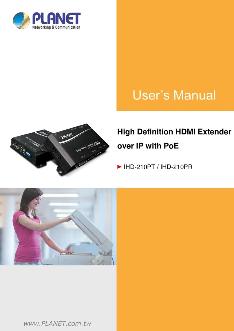Planet Networking & Communication IHD-210PR User manual