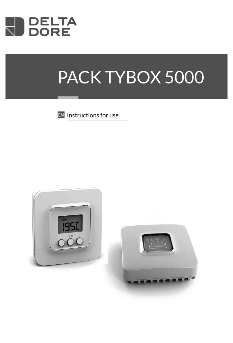 DELTA DORE PACK TYBOX 5000 User manual