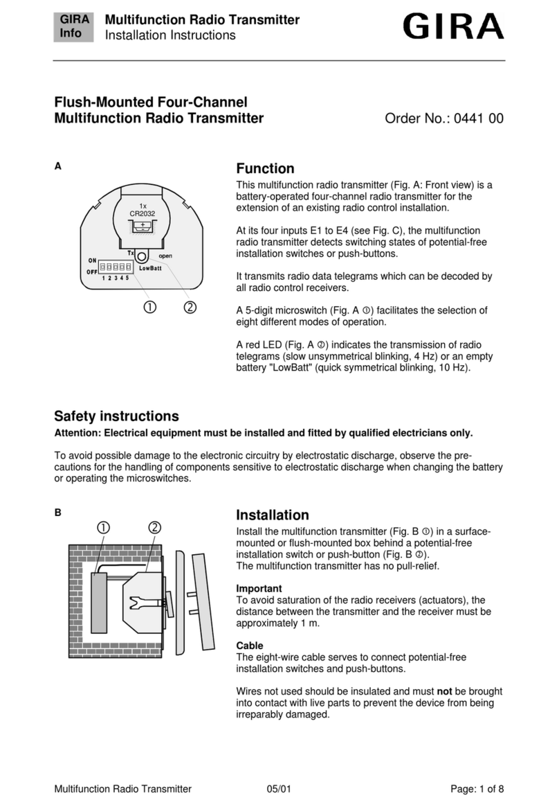 Gira 0441 00 User manual