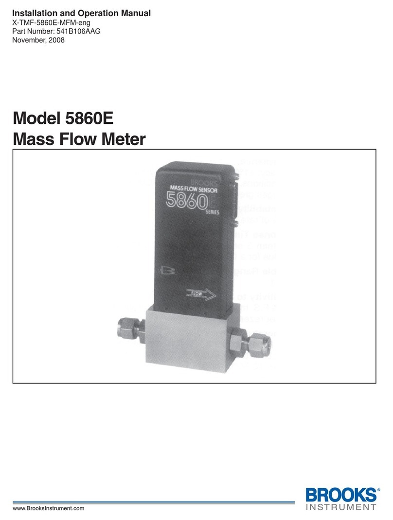 Brooks Instrument 5860E Installation and operation manual Brooks Instrument 5860E Installation and operation manual