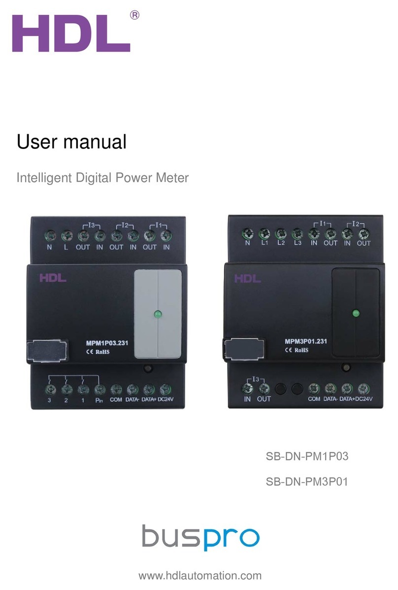 HDL BusPro SB-DN-PM3P01 user manual
