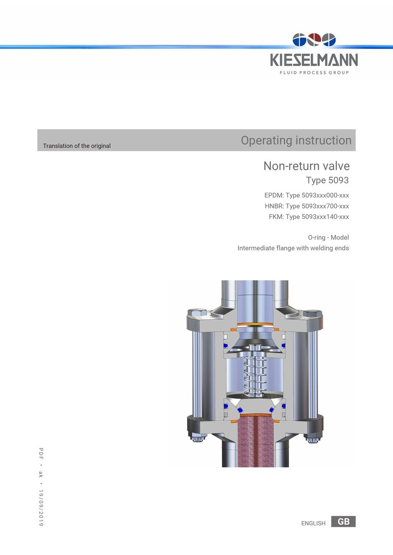 KIESELMANN 5093 Series Operating	 instruction