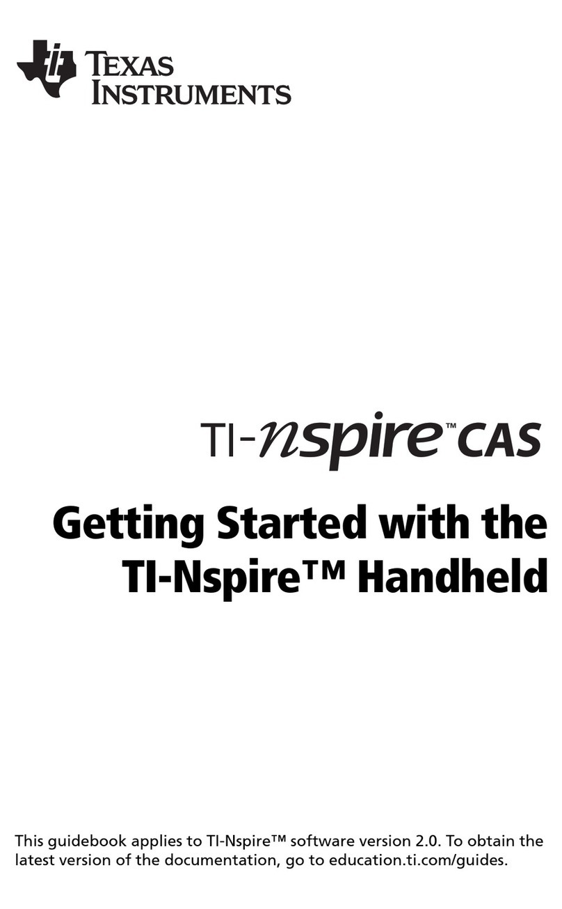 Texas Instruments TI-Nspire CAS User manual Texas Instruments TI-Nspire CAS User manual