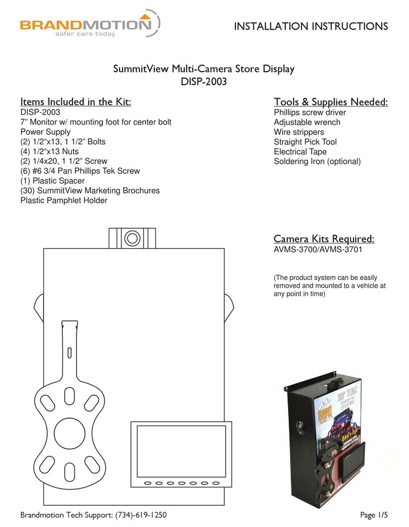 BrandMotion SummitView DISP-2003 User manual