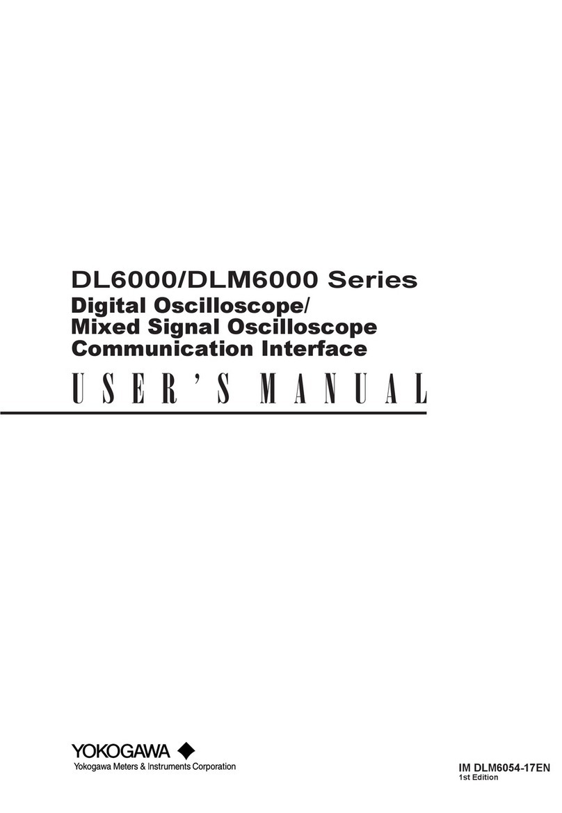 YOKOGAWA DL6000 Series user manual