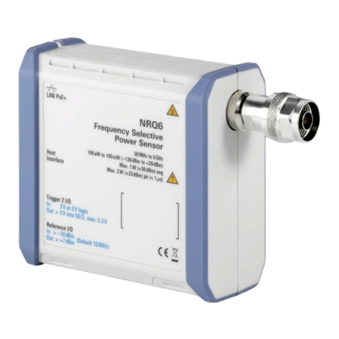 Rohde & Schwarz NRQ6 User manual