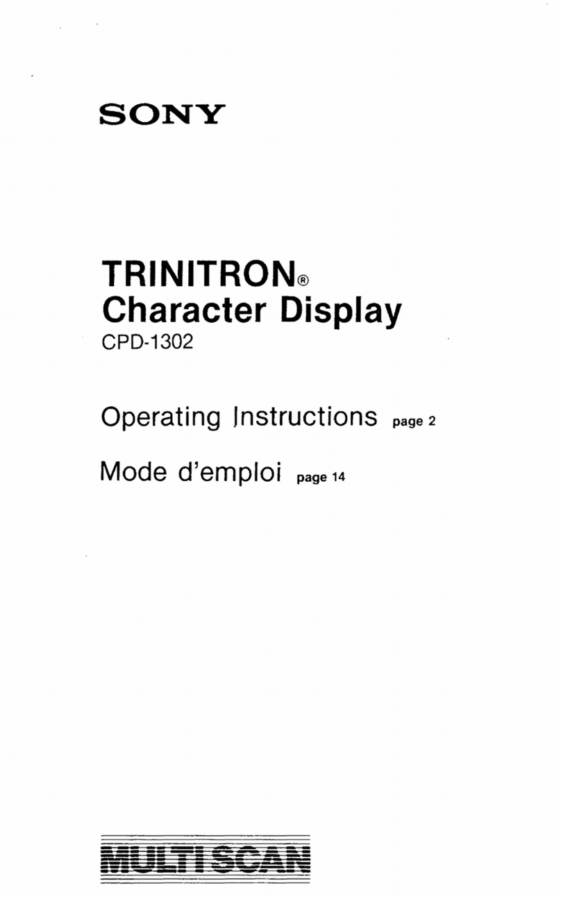 Sony Trinitron CPD-1302 User manual