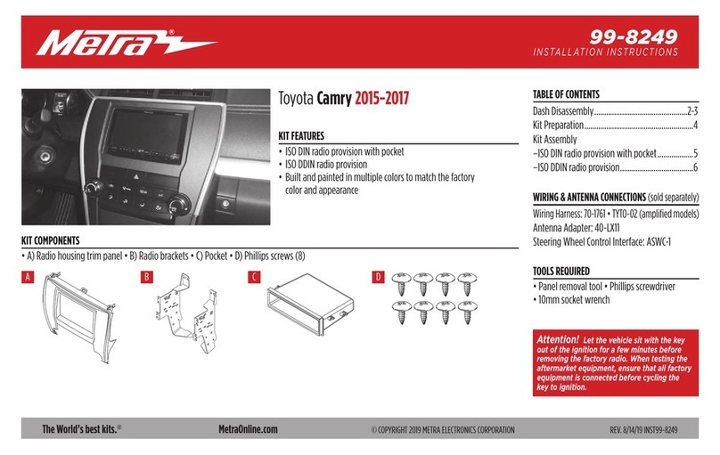 Metra Electronics 99-8249 User manual