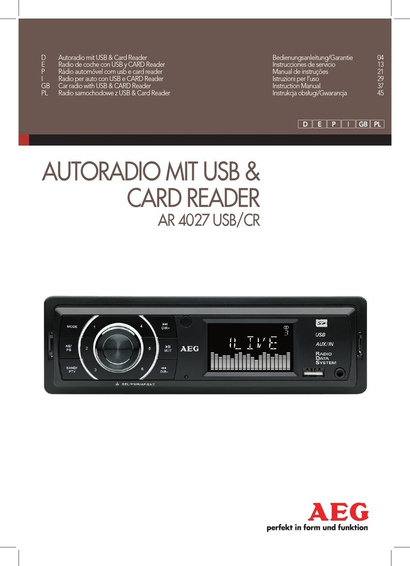 AEG AR 4027 USB/CR User manual AEG AR 4027 USB/CR User manual