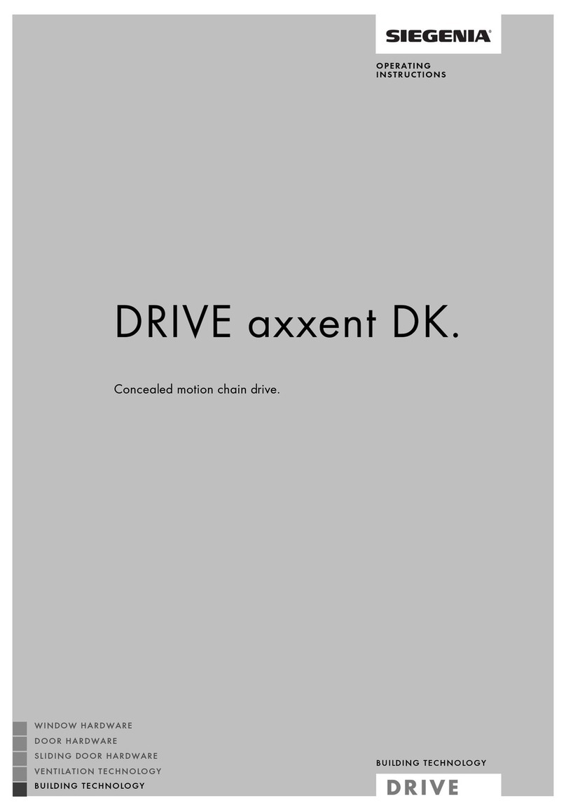 Siegenia DRIVE axxent DK User manual