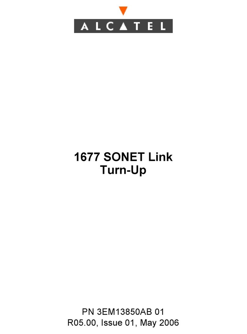 Alcatel 1677 SONET Link manual