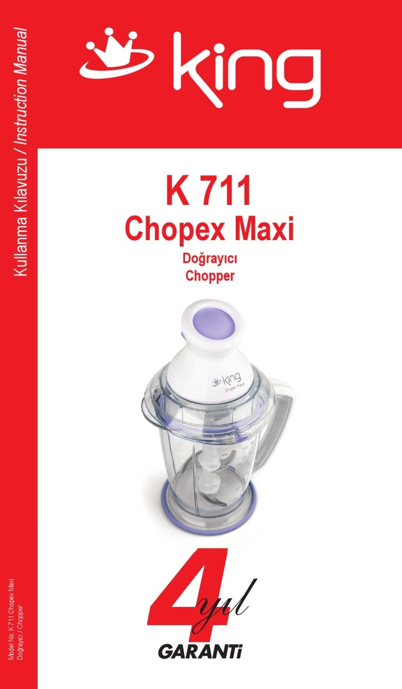 KING K 711 Chopex Maxi instruction manual