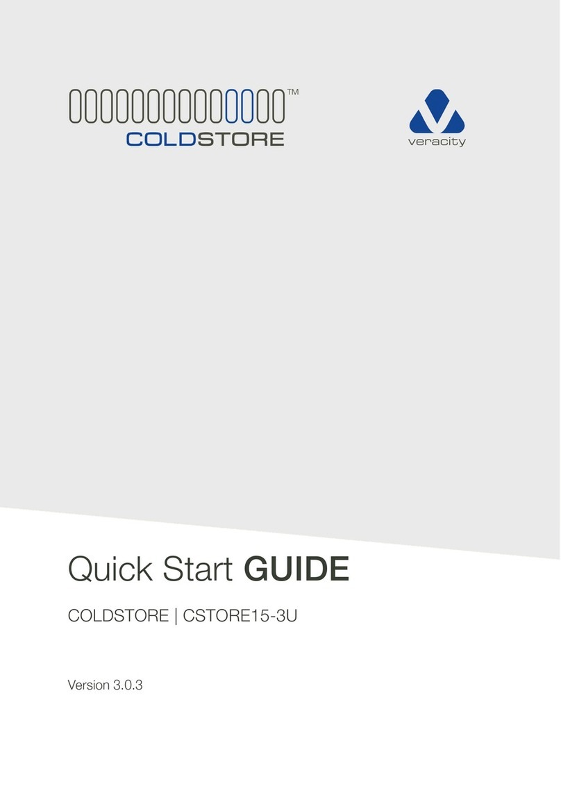 Veracity Coldstore CSTORE15-3U quick start guide Veracity Coldstore CSTORE15-3U quick start guide