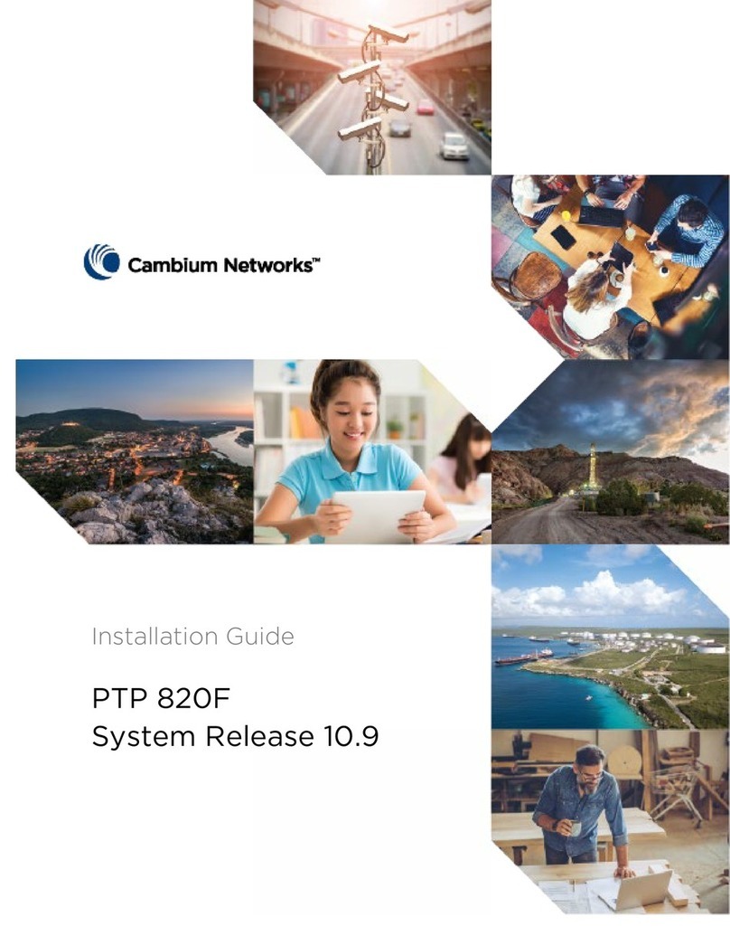 Cambium Networks PTP 820F installation guide