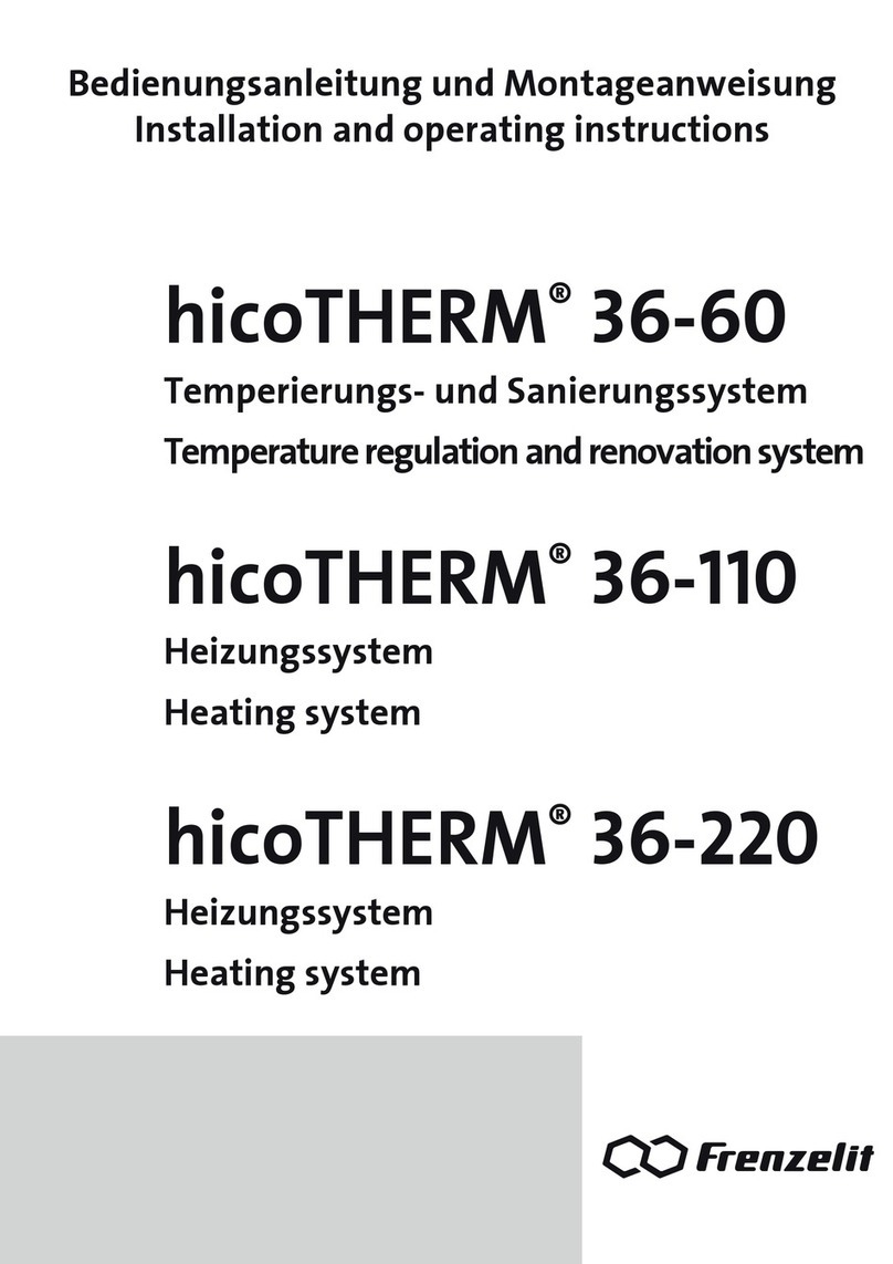 frenzelit hicoTHERM 36-110 Installation and operating instructions