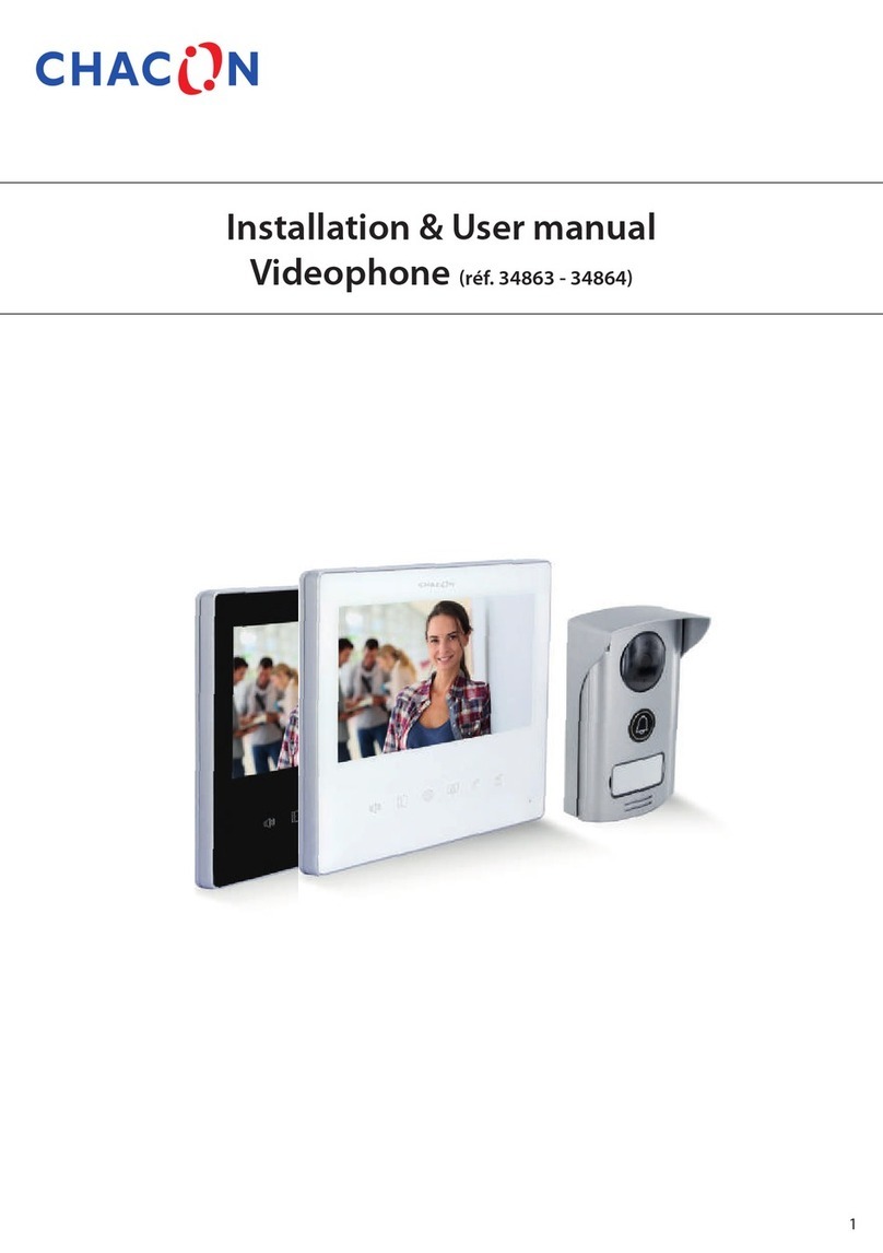 Chacon 34863 Installation & user manual