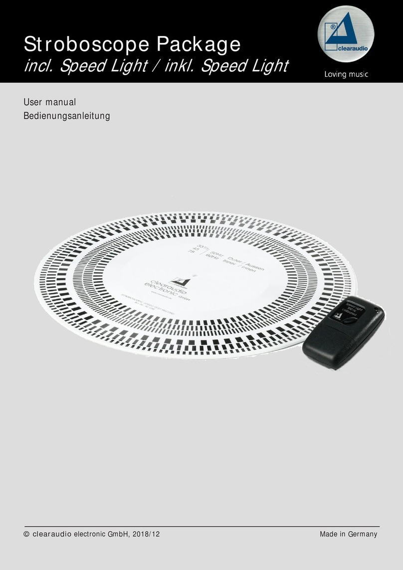 Clearaudio AC039 User manual