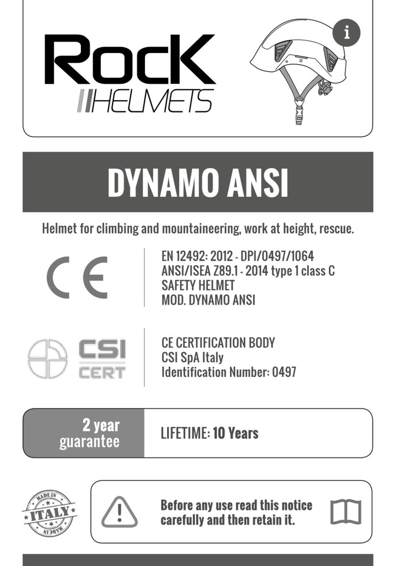 Rock Helmets Dynamo Ansi instructions