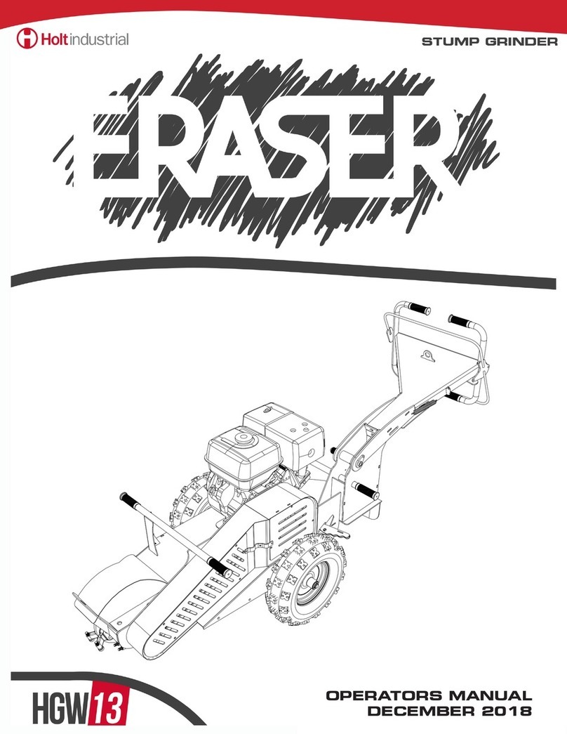 HOLT Eraser HGW 13 Operator's manual