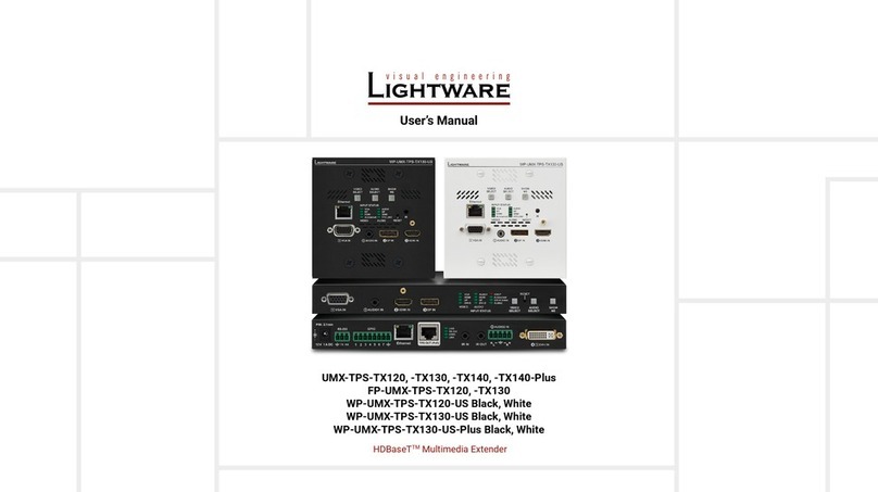 Lightware UMX-TPS-TX100 Series User manual