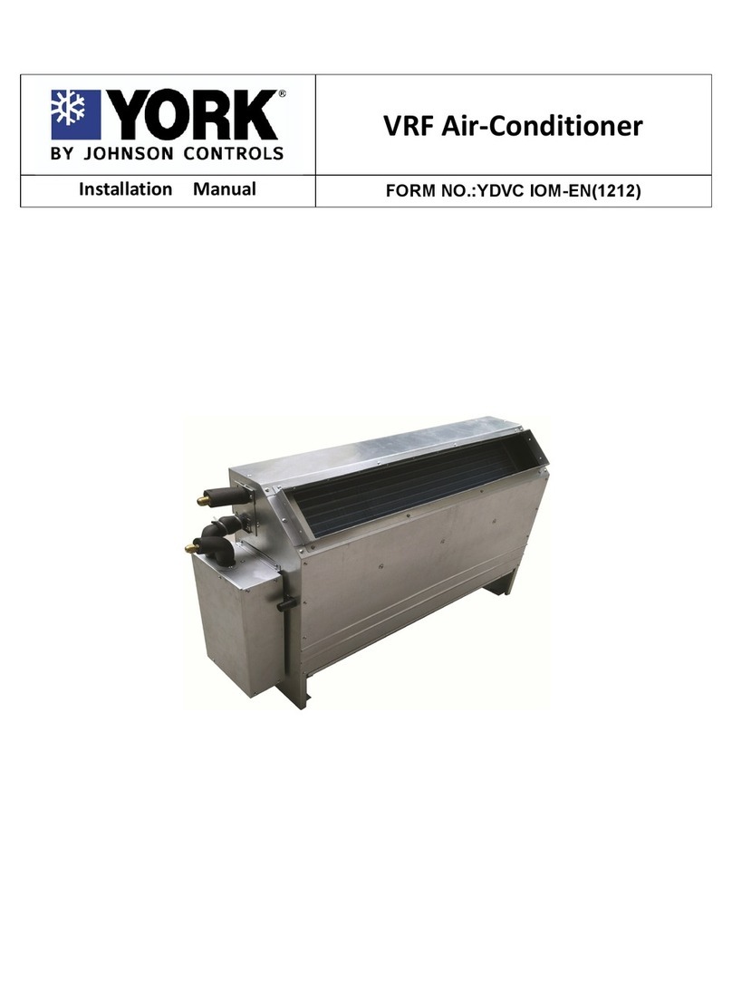Johnson Controls York YDVC028 User manual