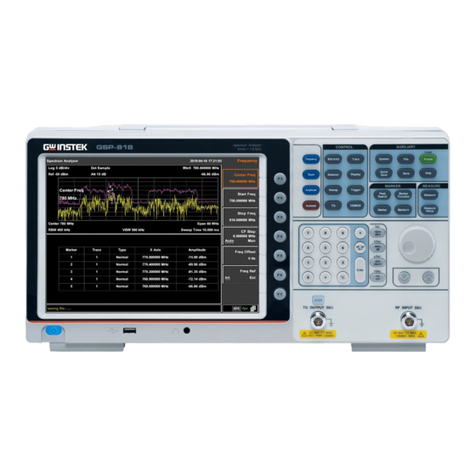 GW Instek GSP-818 Series Owner's manual