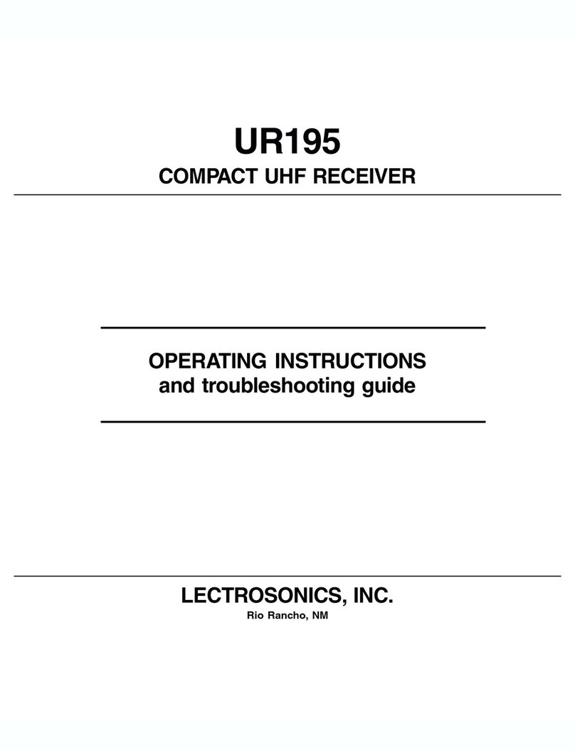 Lectrosonics UR195 User manual