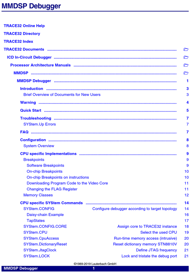 Lauterbach MMDSP Processor Architecture Manual