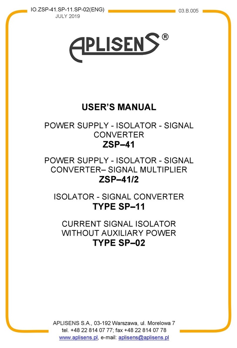 Aplisens ZSP-41 user manual