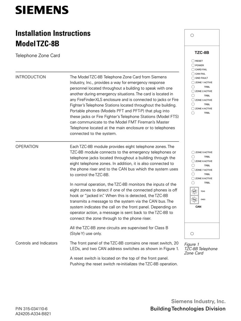Siemens TZC-8B User manual Siemens TZC-8B User manual