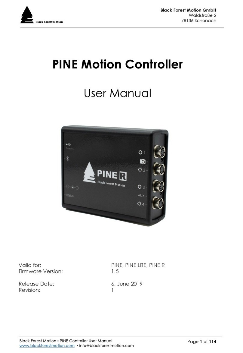 black forest motion PINE Series user manual