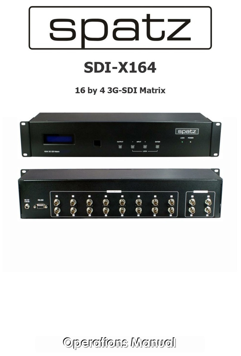 Spatz SDI-X164 User manual