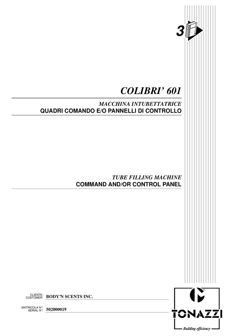 TONAZZI COLIBRI' 601 manual