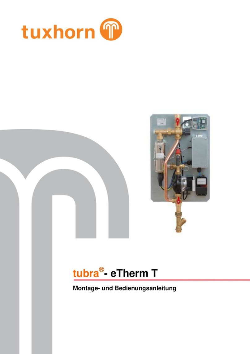 Tuxhorn tubra eTherm T Assembly and operating instructions Tuxhorn tubra eTherm T Assembly and operating instructions