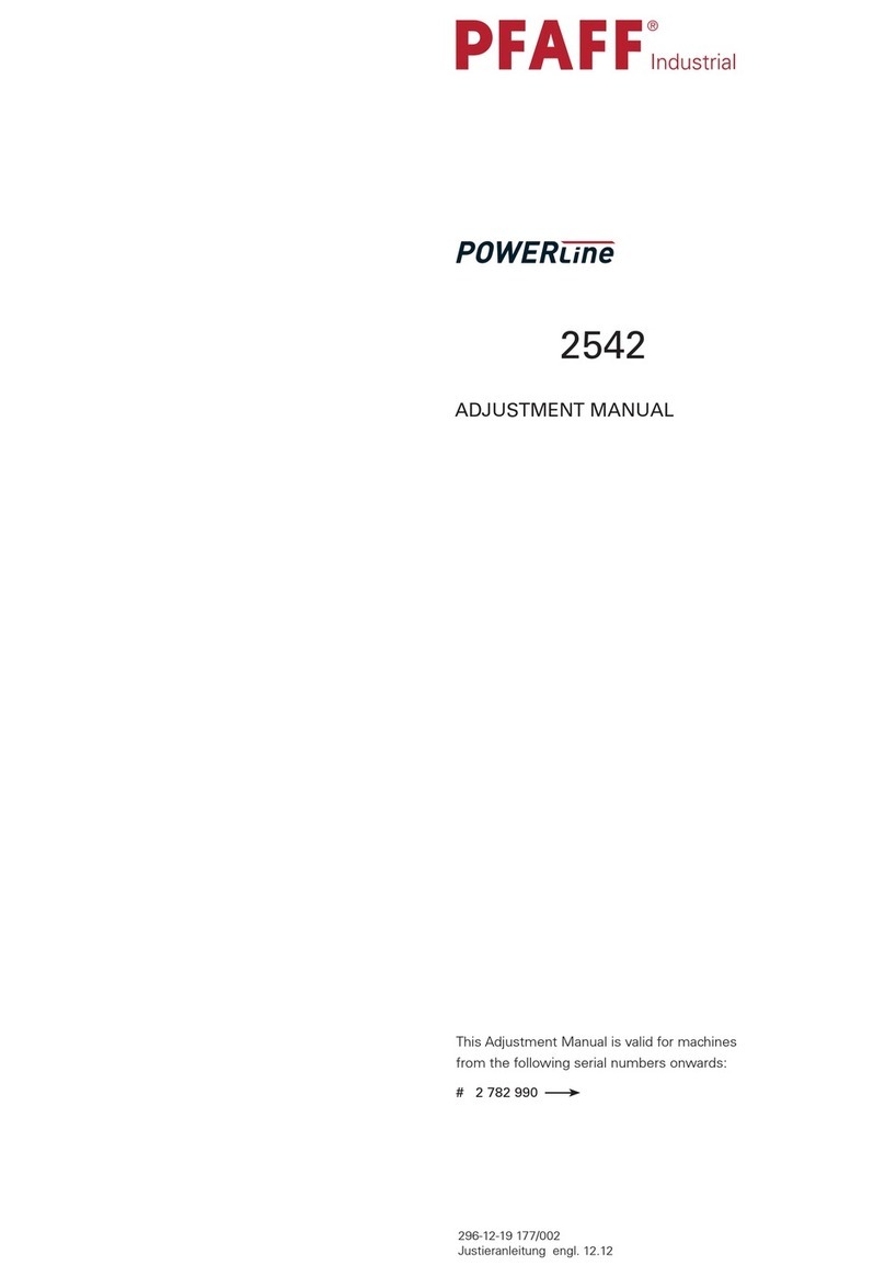 Pfaff Industrial POWERline 2542 Adjustment manual