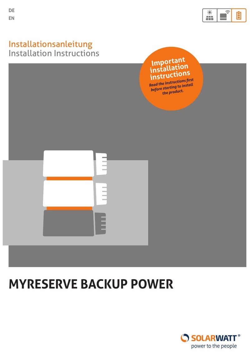 solarwatt MYRESERVE User manual