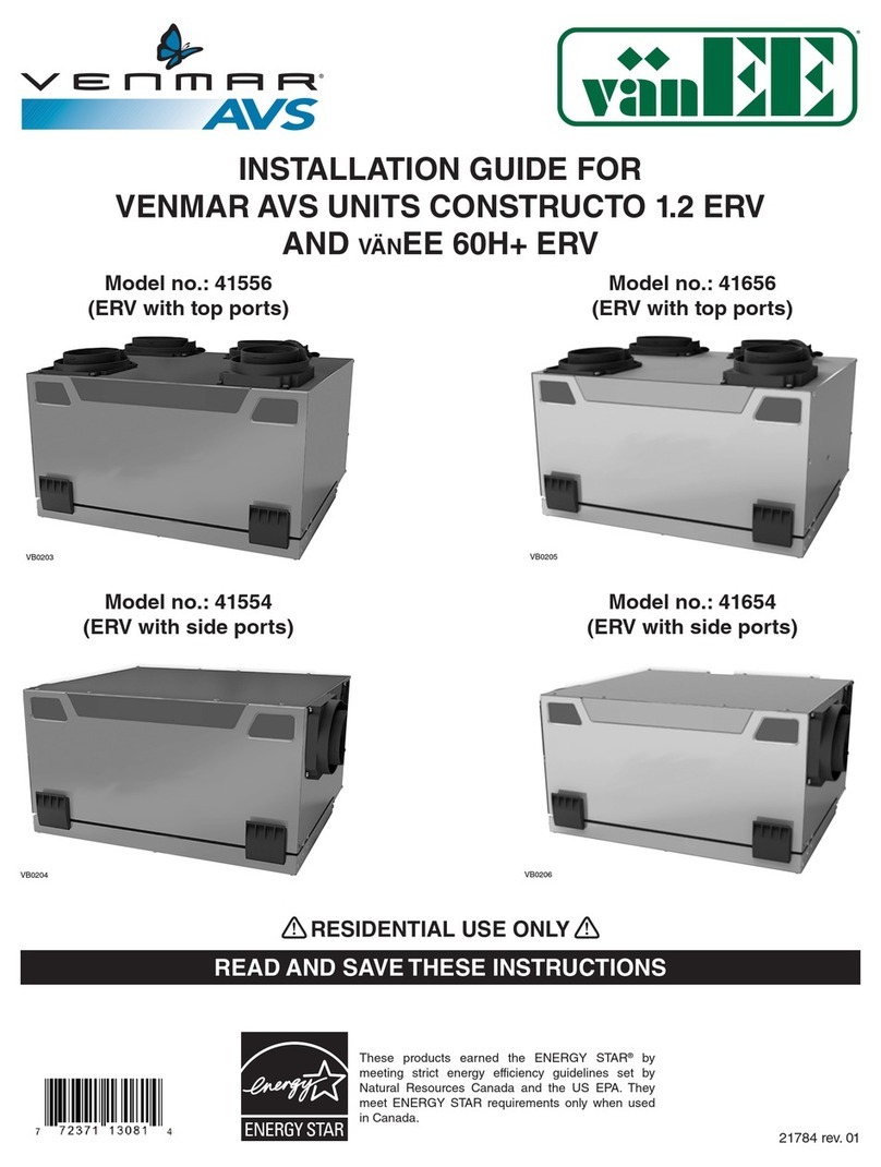 vanEE Venmar AVS 41656 installation guide