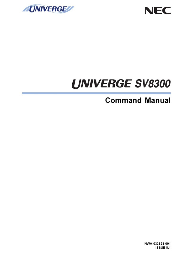 NEC SV8300 Command manual